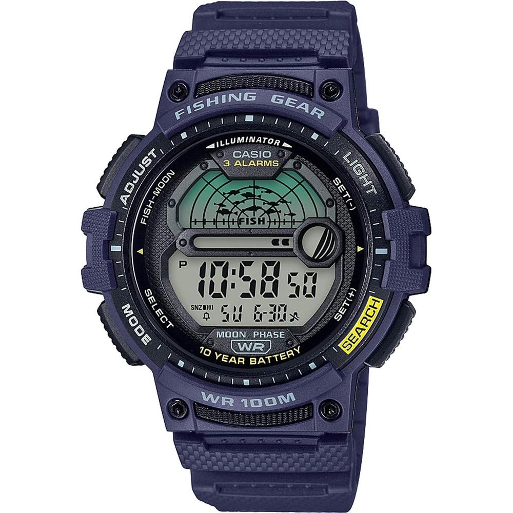 RELOJ CASIO DIGITAL FISHING TIMER HOMBRE | AZUL