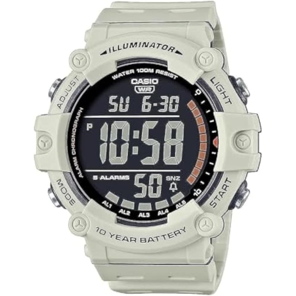 RELOJ CASIO ILUMINATOR AE1500WH DIGITAL HOMBRE | BLANCO