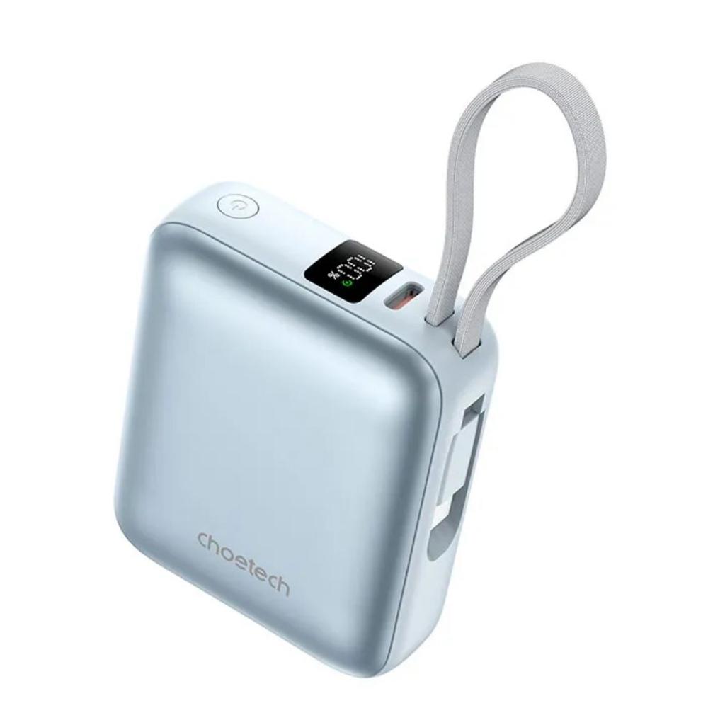 Power Bank Mini de 10000 mAh con 1 Puerto USB-C, (35W) Pantalla digital y cable integrado- B832-LBE