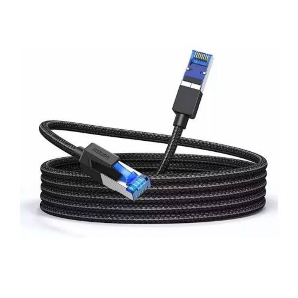 Cable Ethernet Cat8 40Gbps 2000MHz Trenzado de 15M Negro - UGREEN NW153