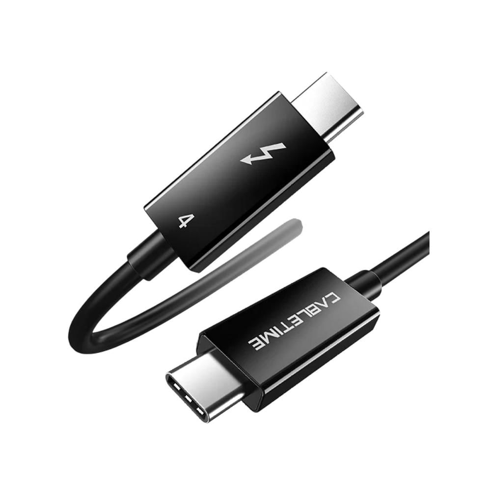 Cabletime Cable Thunderbolt 4 USB-C a USB-C 8K 60Hz 40Gbps 100W 1 m CT-C160-U31-TB4-BB1.8