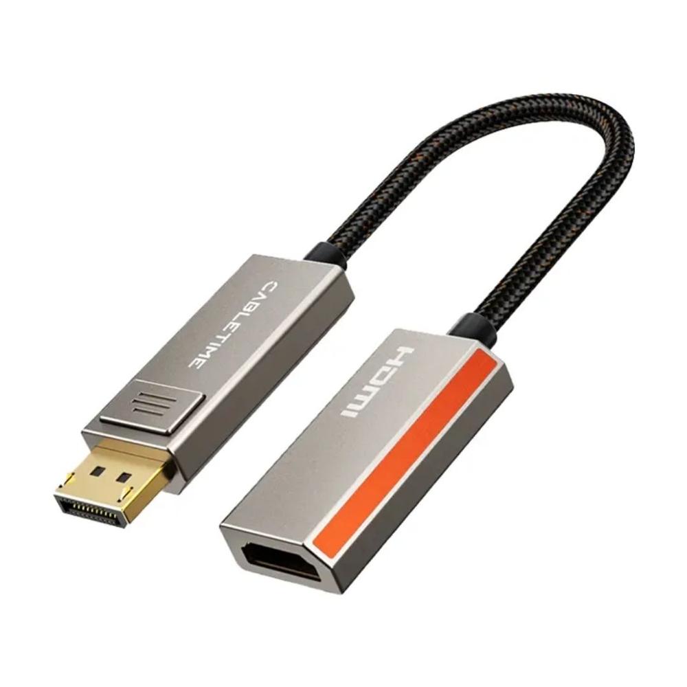 Adaptador de DisplayPort macho a HDMI 8K 60Hz hembra - CABLETIME | CP80A