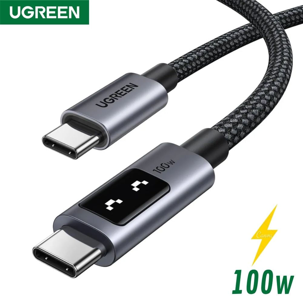 Cable UGREEN Uno USB-C 100W 3 Metros L509