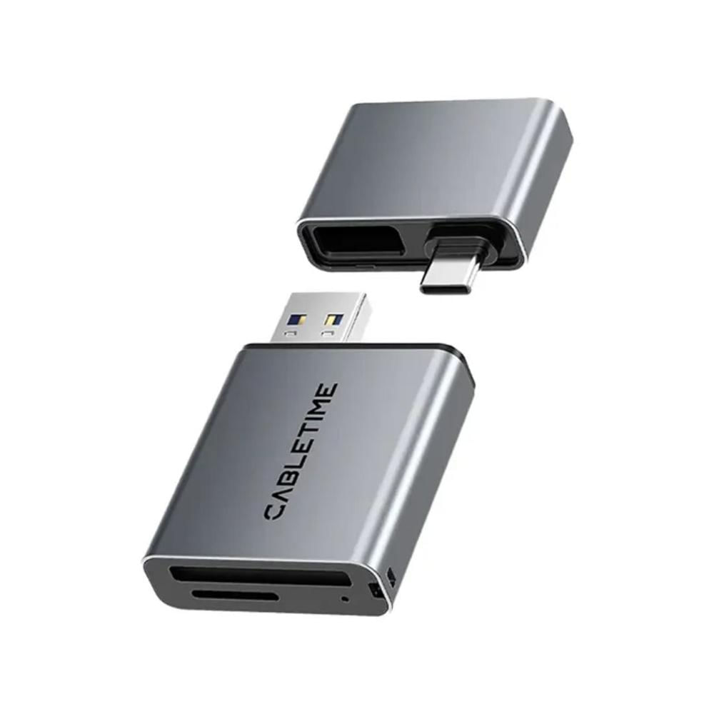 Lector de tarjetas de USB-A/USB-C 3.0 a puerto SD, TF 4.0- CABLETIME | CB49G