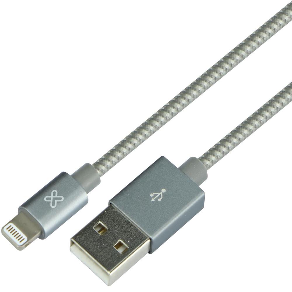 Cable Klip Xtreme Lightning MFI a USB 3.0 de 0.5mt Gris - KAC-001GR