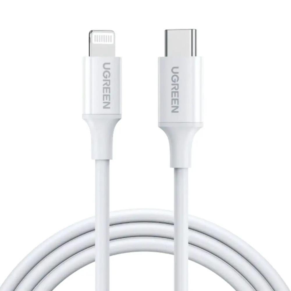 Cable USB-C a Lightning M/M MFi PD 60W 3A de 1M Blanco - UGREEN US171