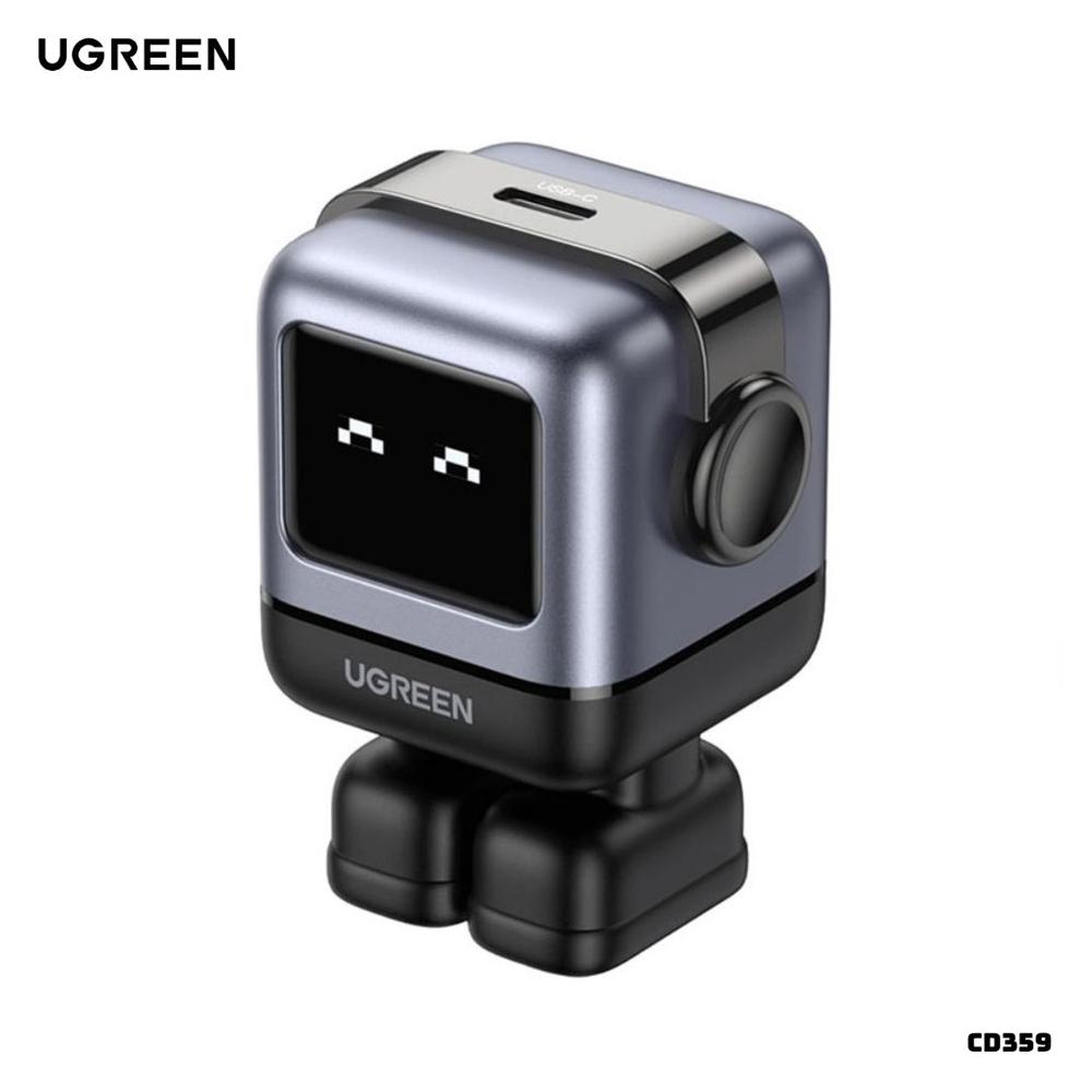 CARGADOR UGREEN ROBOT CON PANTALLA LED 30W CARGA RAPIDA