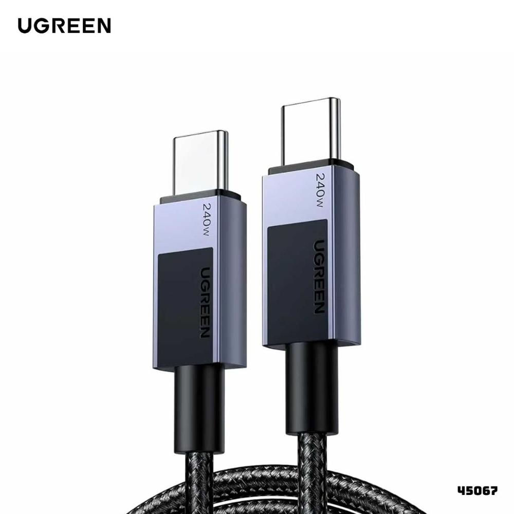 CABLE UGREEN TRENZADO USB-C 240W 1M CARGA RAPIDA