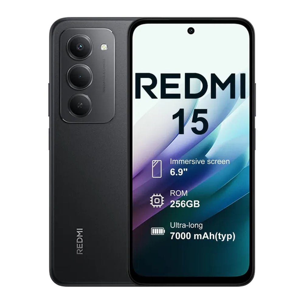XIAOMI REDMI 15 8GB RAM 256GB ROM COLOR NEGRO