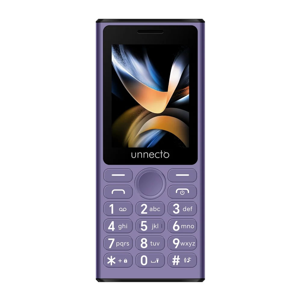 Celular Unnecto Bolt F1 UBF01 4G Dual SIM 2.4 USB-C Bluetooth Morado