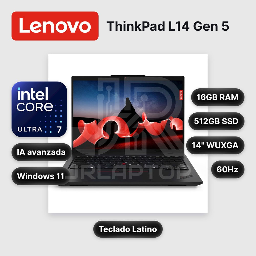 Laptop Lenovo ThinkPad L14 Gen 5 Core Ultra 7-165U 16GB 512GB SSD 14"" (21L2S71S06-R2)