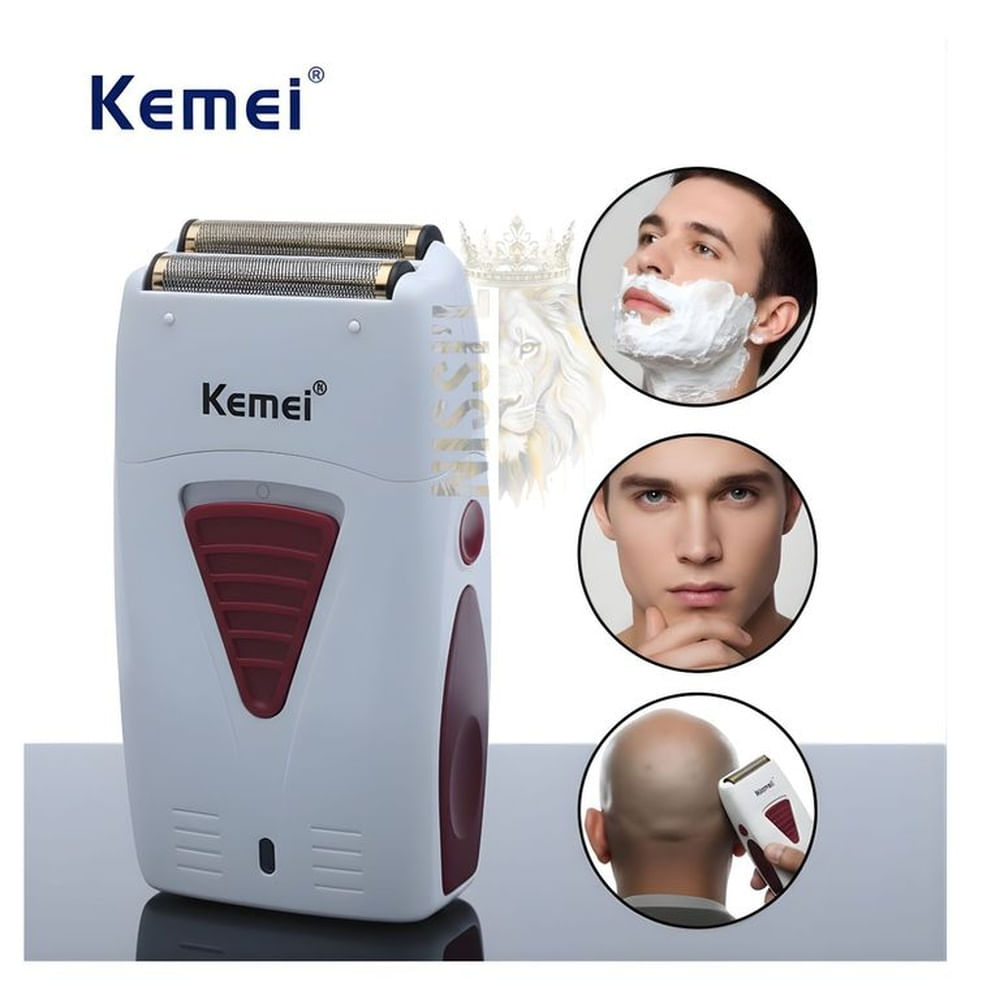 MAQUINA  AFEITADORA PROFESIONAL PARA HOMBRES RECARGABLE KEMEI 3382