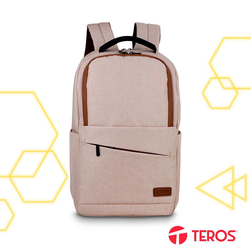 Mochila Teros City TE-ACS9012BG para Laptop 15.6 Beige