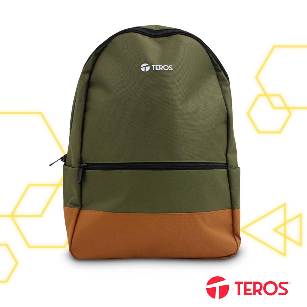 Mochila Teros Nova TE-ACS9021MG para Laptop 15.6 Verde - Marrón