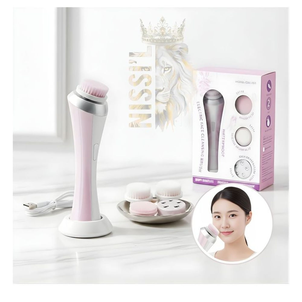 LIMPIADOR FACIAL CEPILLO MASAJEADOR  3 EN 1 RECARGACLE