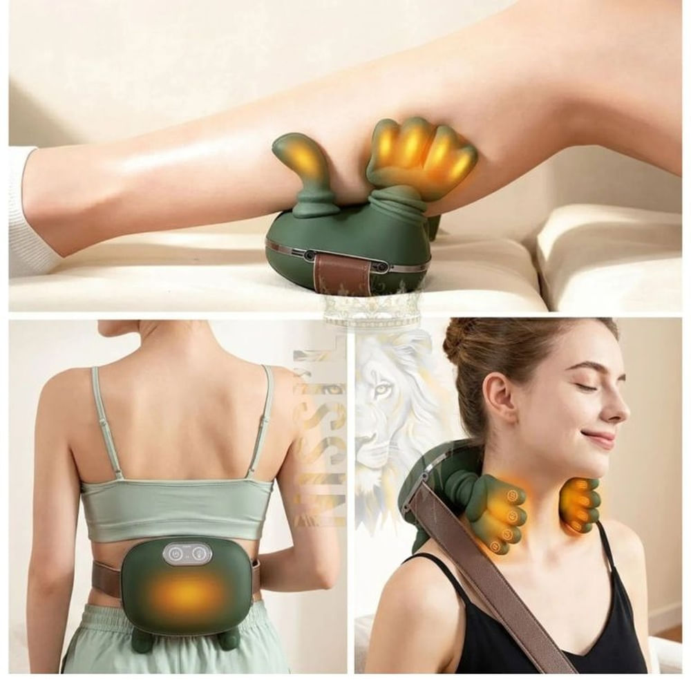 MASAJEADOR RECARGABLE PARA CUELLO Y HOMBROS EN FORMA DE MANITO PREMIUN