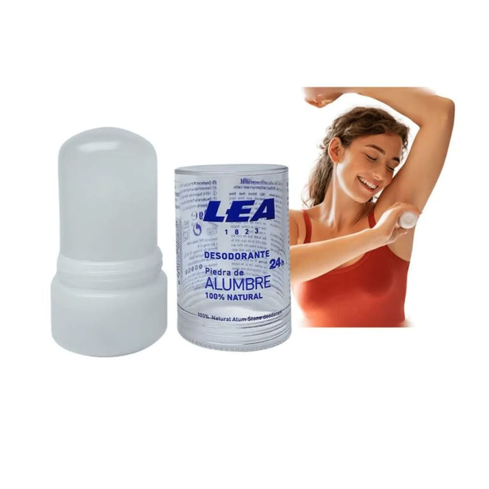 DESODORANTE NATURAL DE ALUMBRE LEA 48H