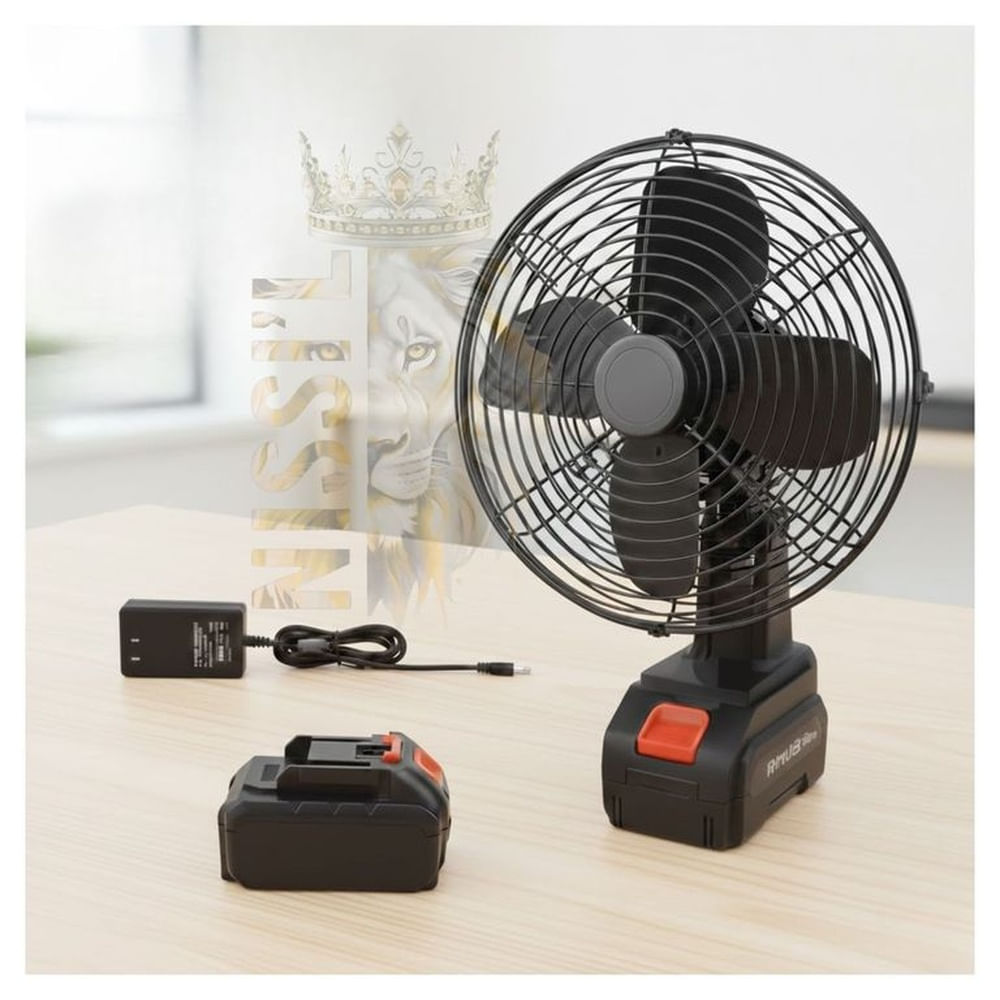 VENTILADOR PORTATIL CON BATERIA DE 48V REGULABLE