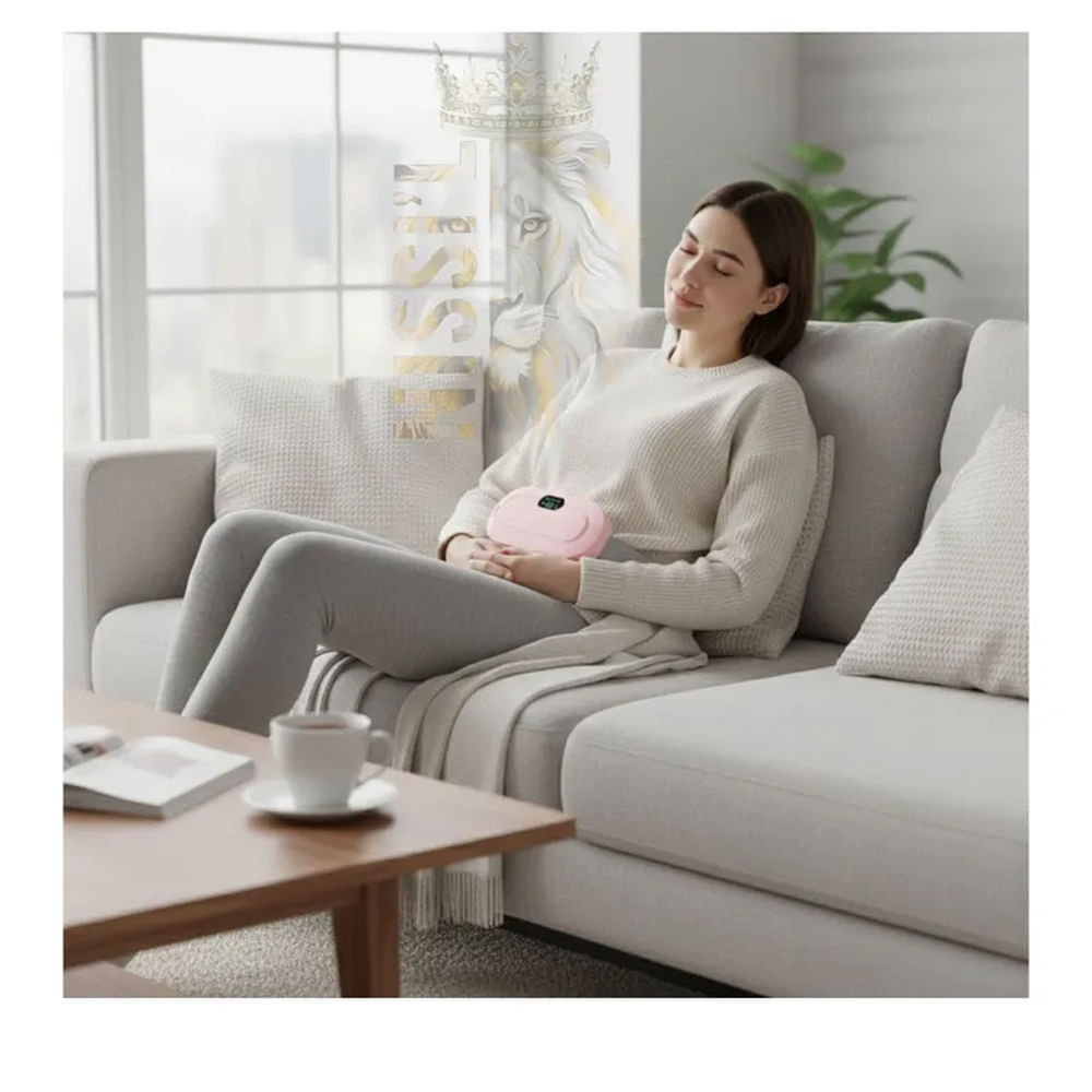 CINTURON TERMICO MASAJEADOR RECARGABLE PARA COLICOS MENSTRUALES