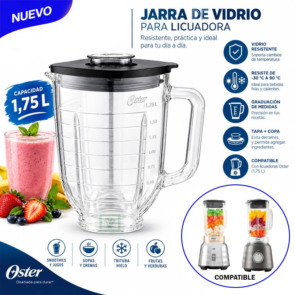 Vaso Licuadora Osterizer MAX 1.75 Lt Caja BLSTAJPBG 011