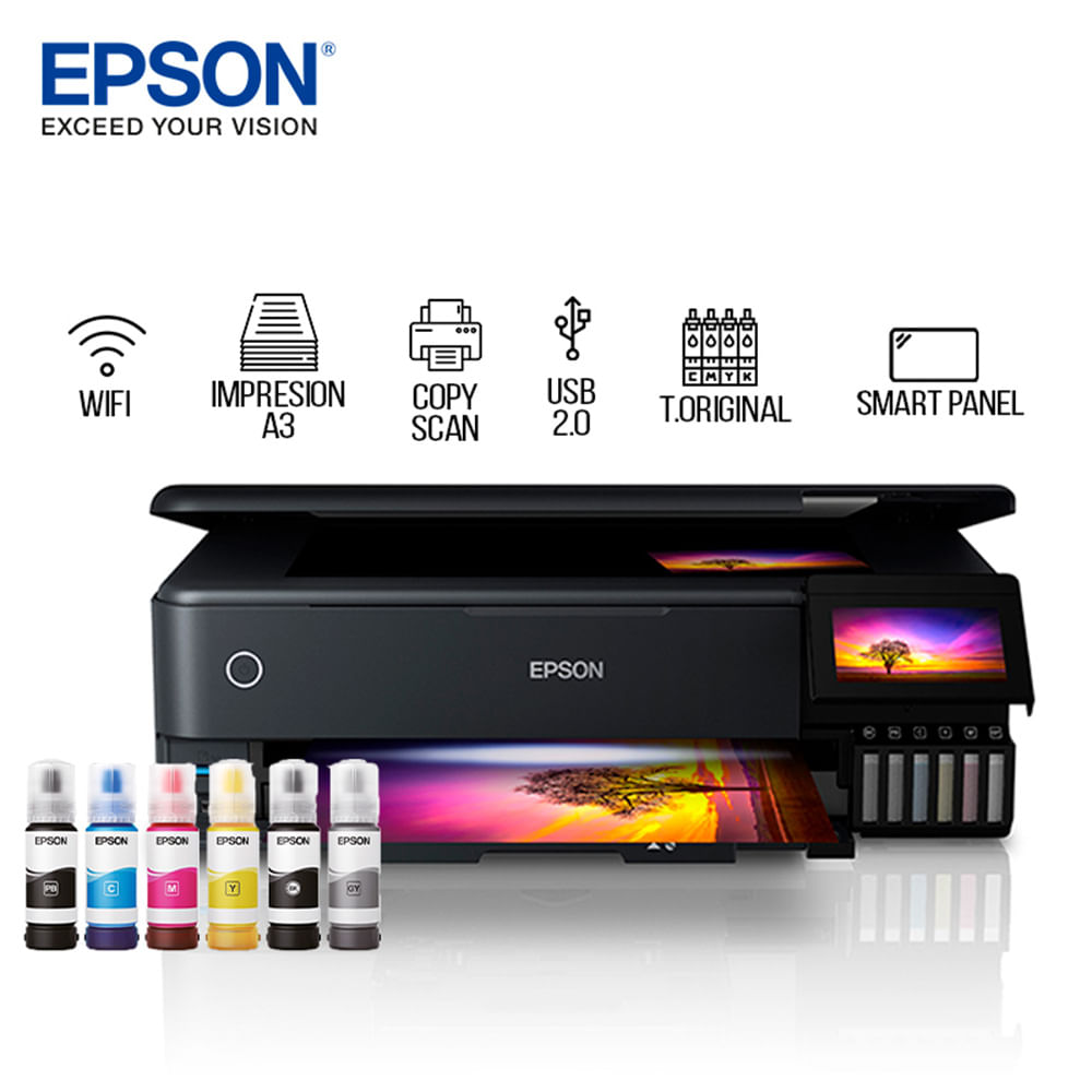 Impresora Multifuncional Ecotank L8180 A3 Fotográfica