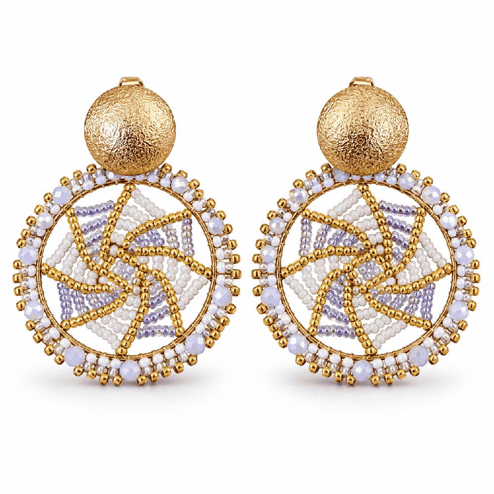 Aretes Golden Mosaic de Murano