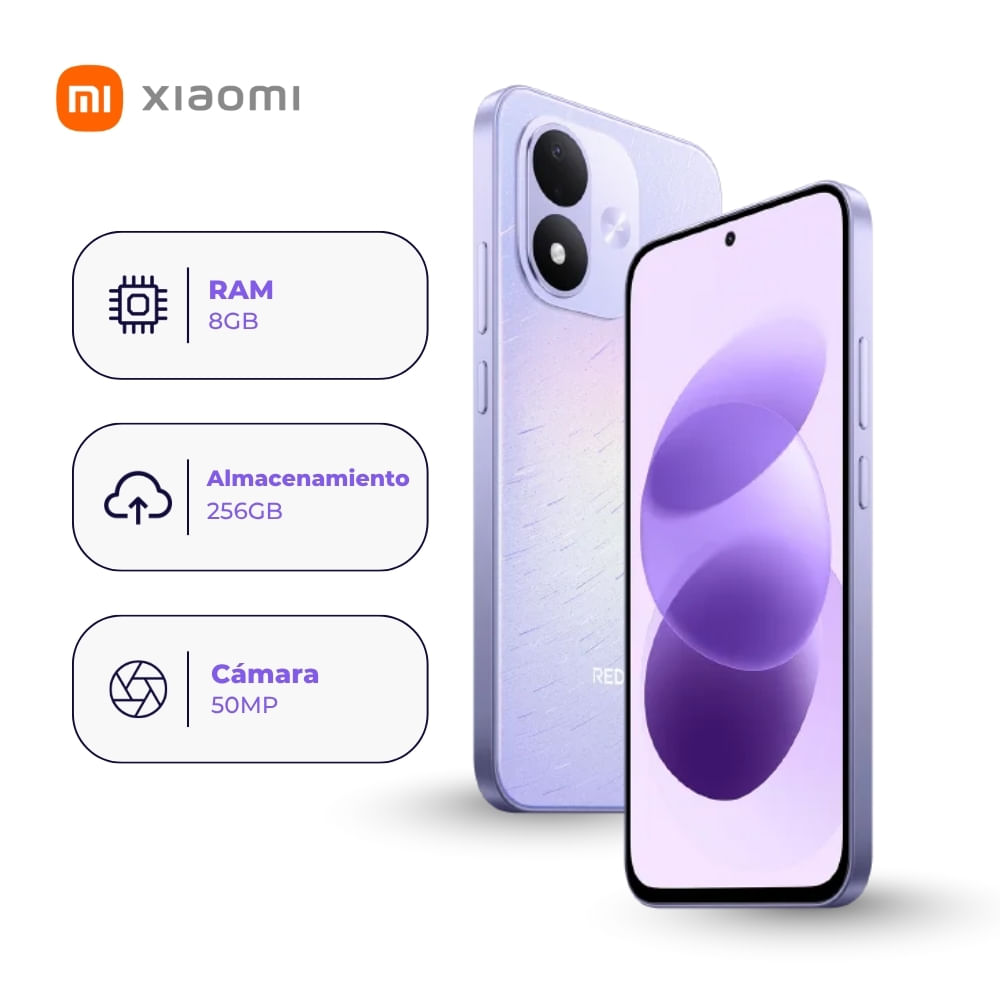 Xiaomi Redmi Note 17 4G 256GB 8GB Ram Morado celestial