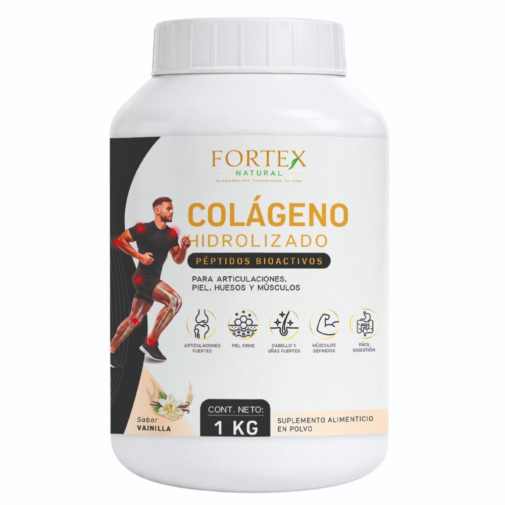 SUPLEMENTO COLÁGENO HIDROLIZADO PÉPTIDOS BIOACTIVOS 1KG VAINILLA