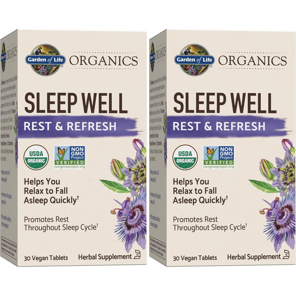 SLEEP WELL GARDEN OF LIFE ORGANICS 30 TABLETAS | PACK 2