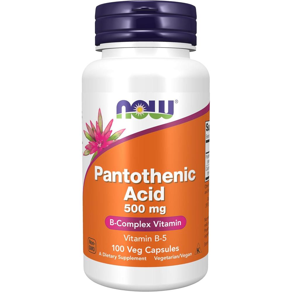 VITAMINA B5 NOW FOODS 500 MG 100 CÁPSULAS