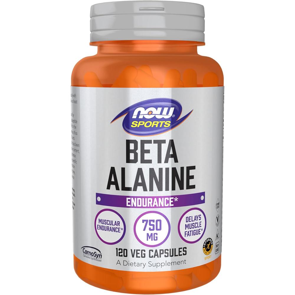 BETA-ALANINA NOW SPORTS 750 MG 120 CÁPSULAS