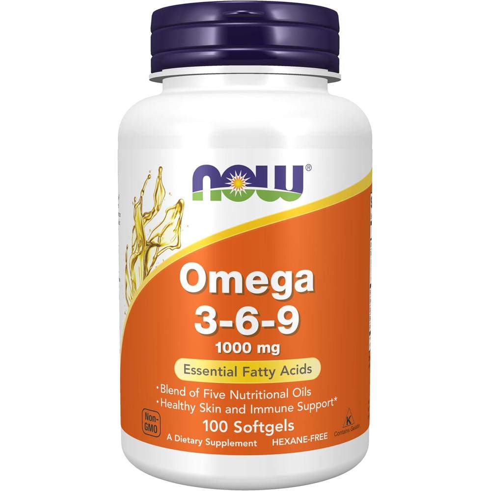 OMEGA 3-6-9 NOW FOODS 1000 MG 100 CÁPSULAS BLANDAS