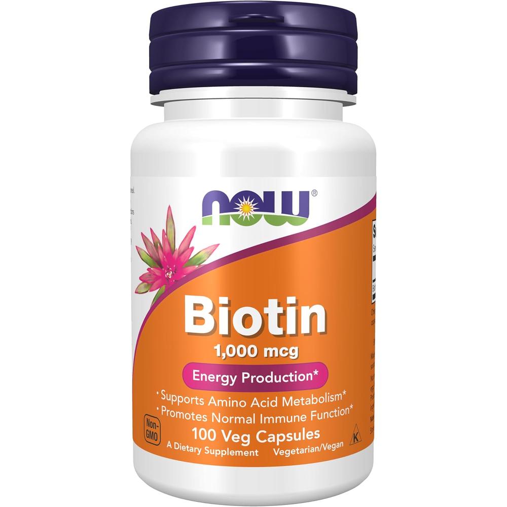 BIOTINA NOW FOODS 1000 MCG 100 CÁPSULAS
