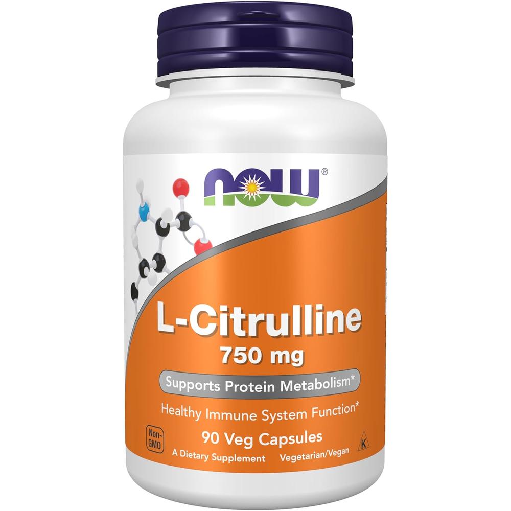 L-CITRULINA NOW FOODS 750 MG 90 CÁPSULAS