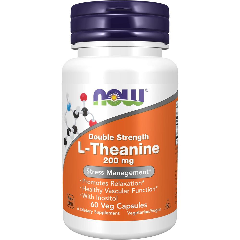 L-TEANINA NOW FOODS 200 MG 60 CÁPSULAS