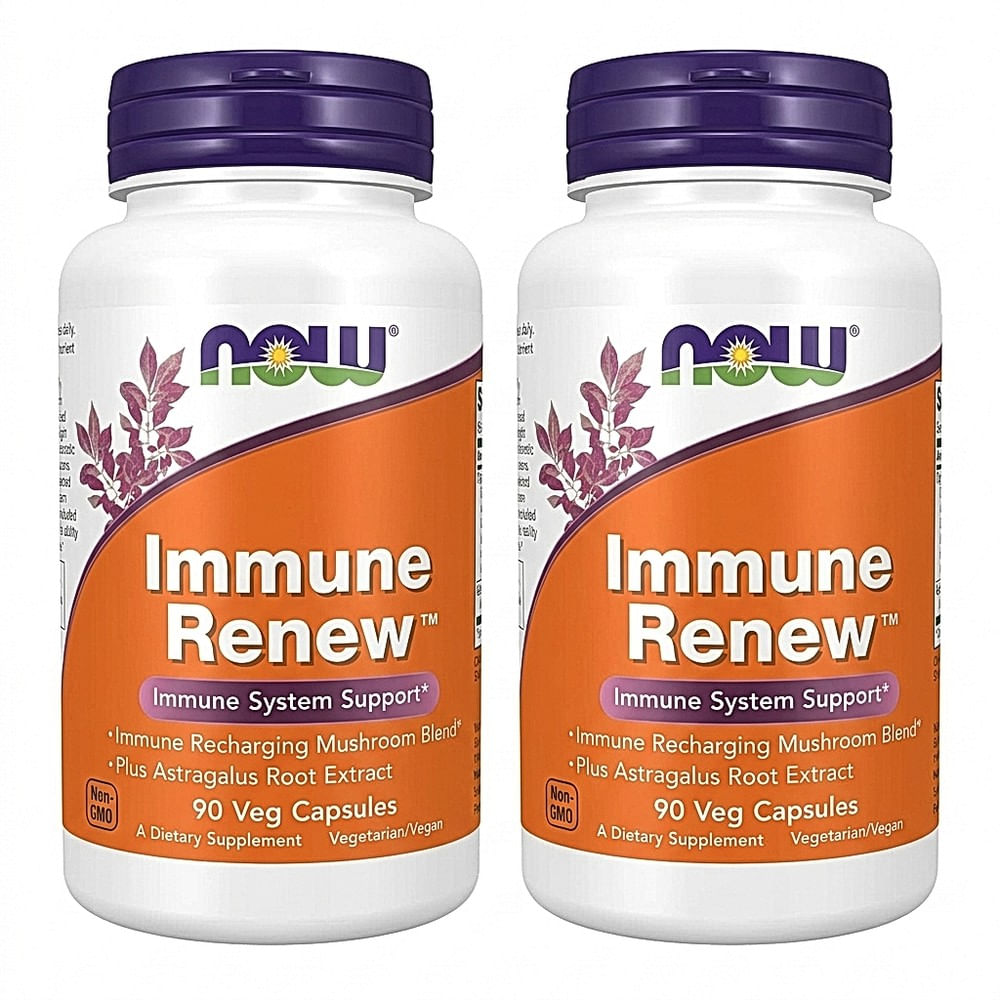 MUSHROOM IMMUNE RENEW NOW FOODS 90 CÁPSULAS | PACK 2