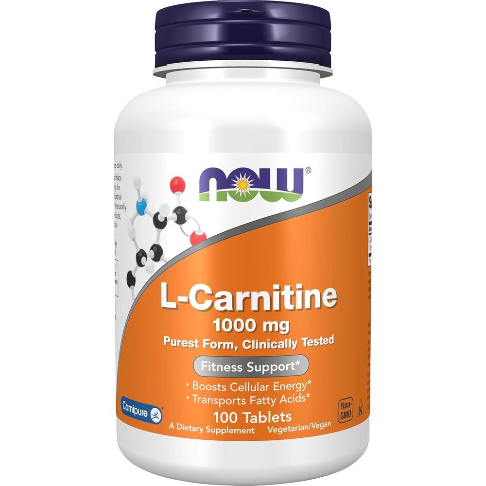 L-CARNITINA NOW FOODS 1000 MG 100 TABLETAS