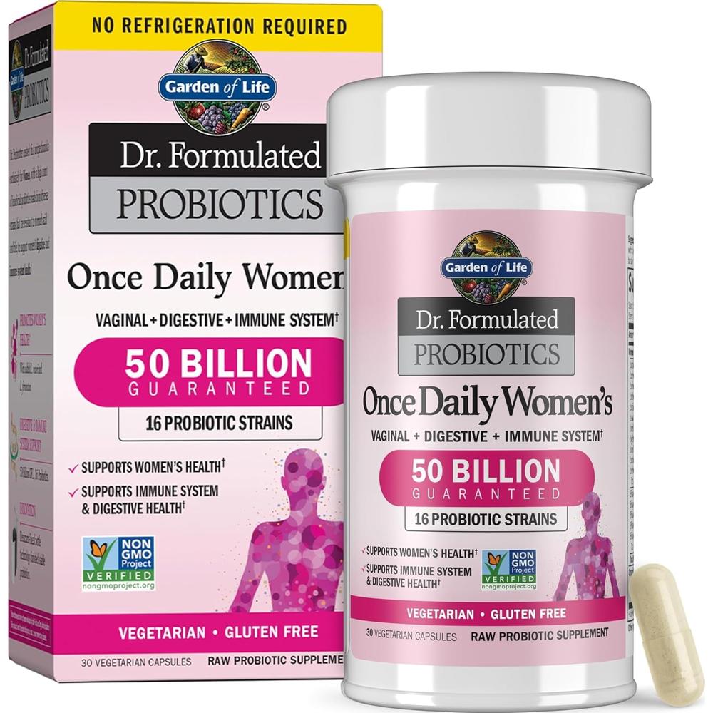 PROBIÓTICO GARDEN OF LIFE ONCE DAILY WOMEN'S 50 BILLONES 16 CEPAS 30 CÁPSULAS