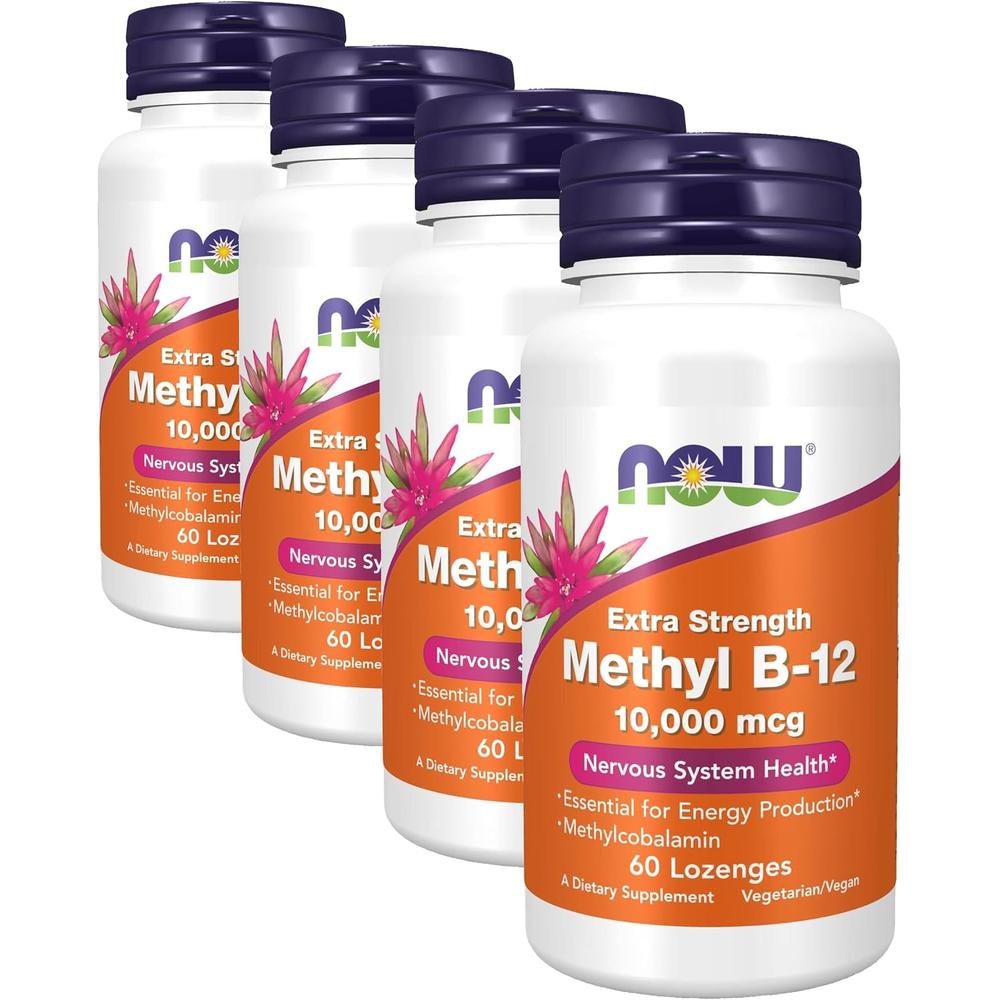 METIL B12 NOW FOODS 10000 MCG 60 PASTILLAS | PACK 4
