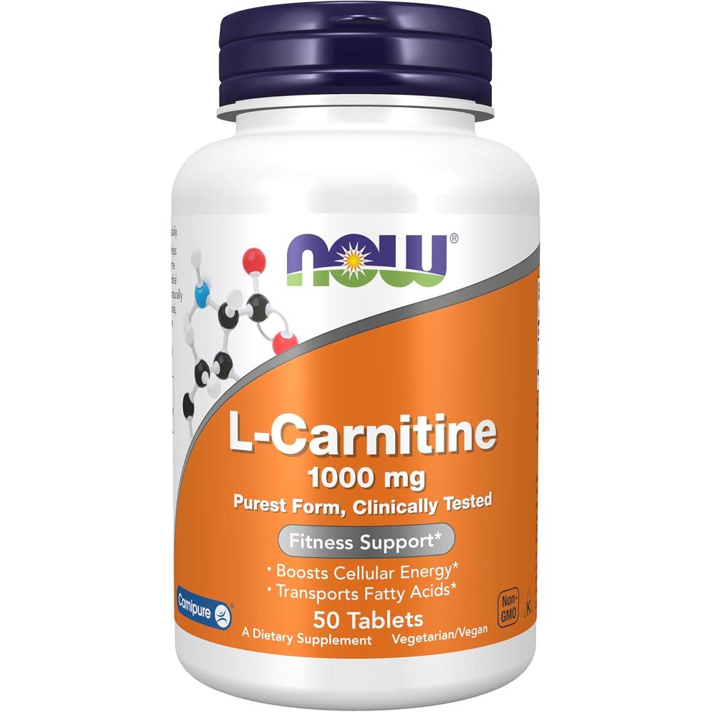 L-CARNITINA NOW FOODS 1000 MG 50 TABLETAS