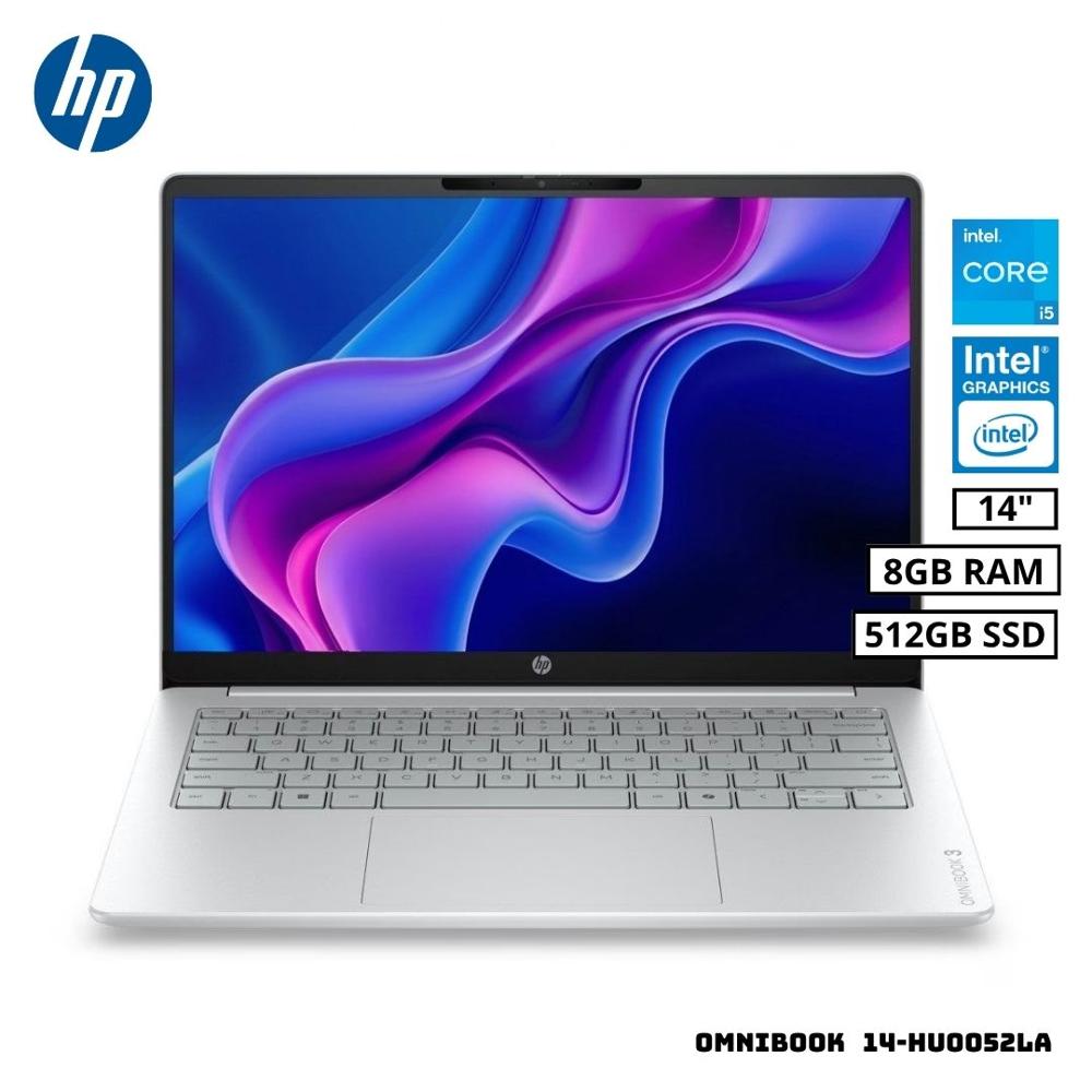 LAPTOP HP OMNIBOOK 3 INTEL CORE i5 8GB RAM 512GBSSD 14-HU0052LA