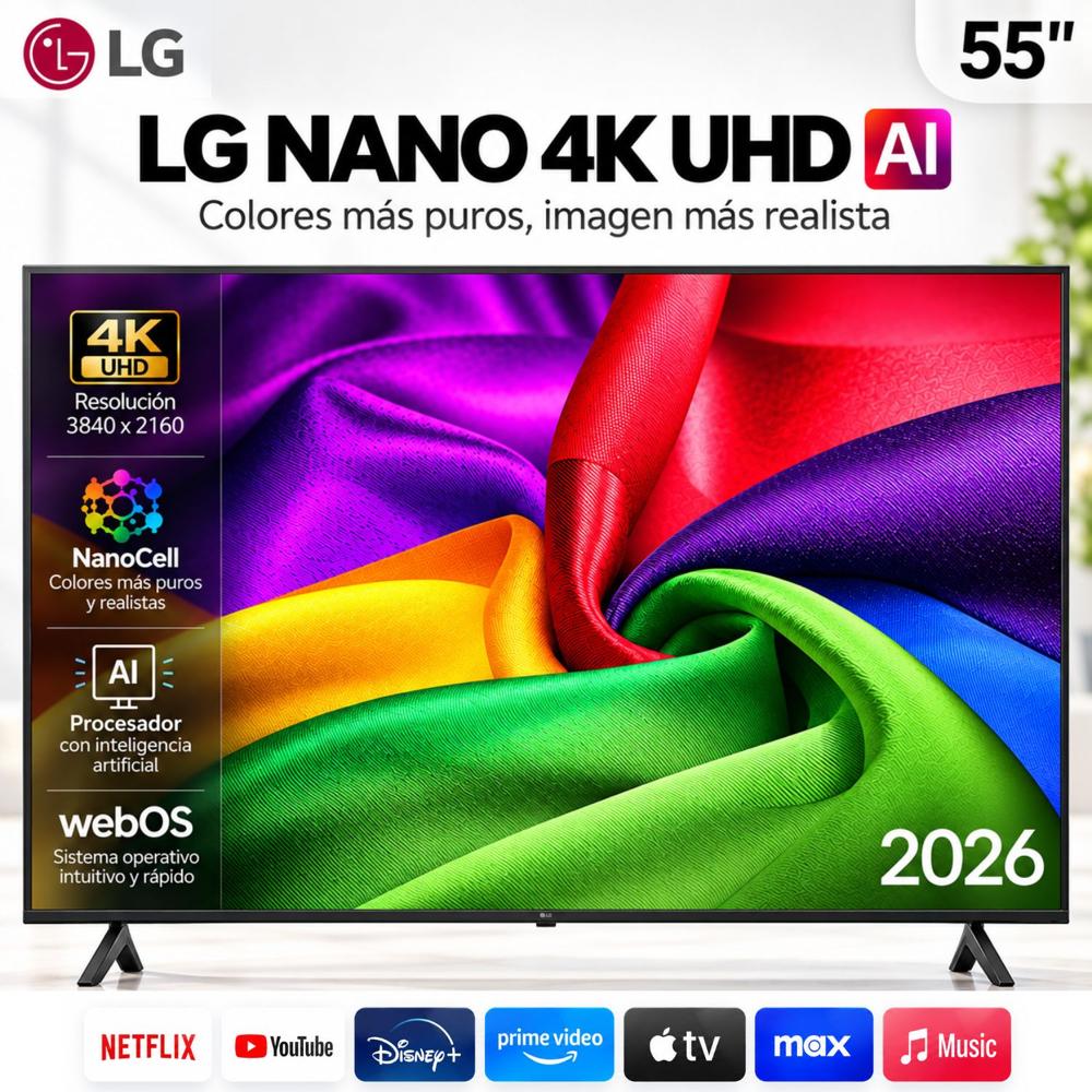 Televisor LG 55 NANO 4K UHD SMART TV 2026