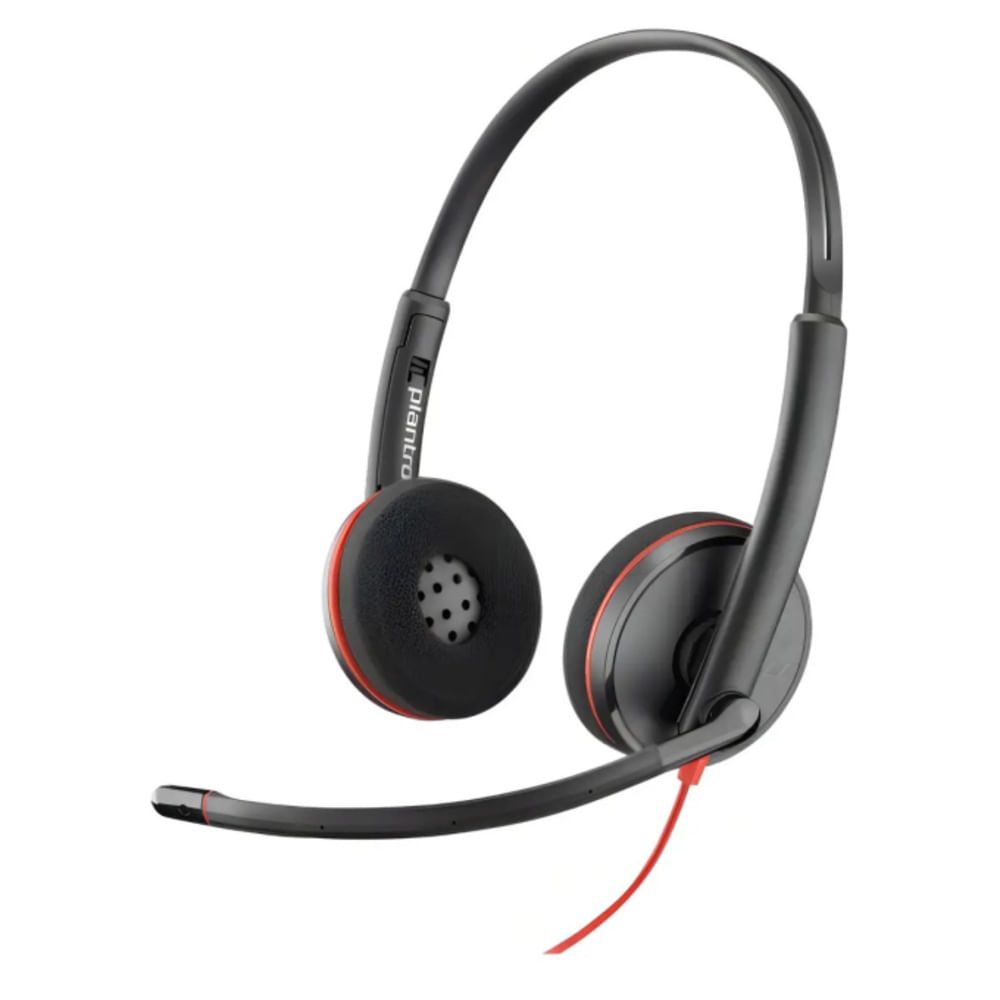 Headset Poly Blackwire 3220 USB-C Estéreo Micrófono Negro 8X228A6