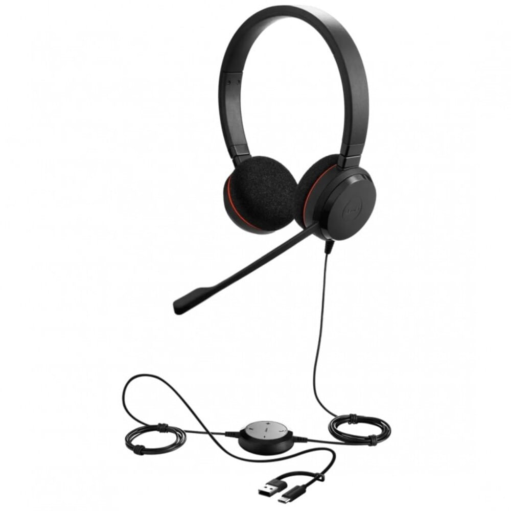 Headset Jabra Evolve 20 USB-C MS Stereo Micrófono Negro 4999-823-169