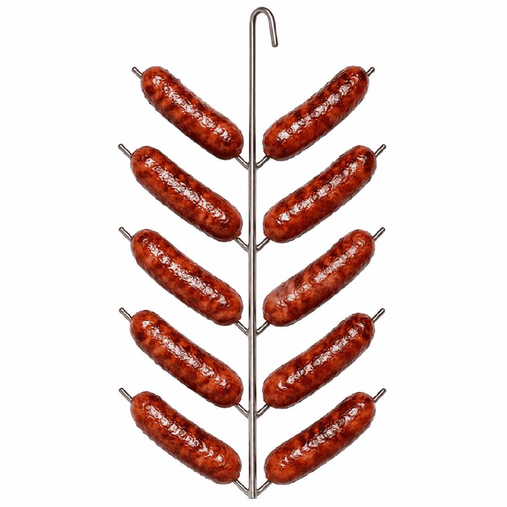Choricera Inox para Cilindro Parrillero  Gancho para Chorizos
