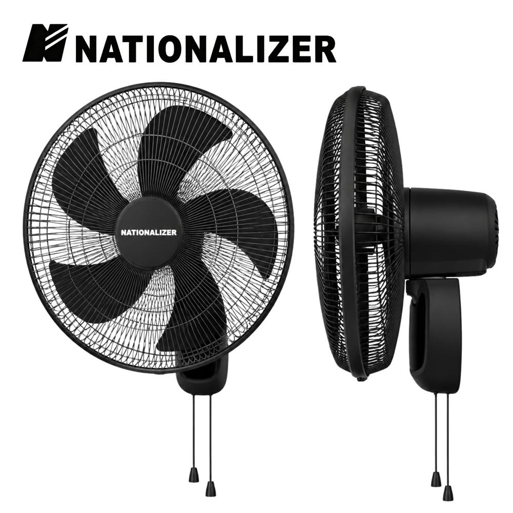 Pack 02 Ventiladores Pared Negro Nationalizer NN-FW40826 55 watts