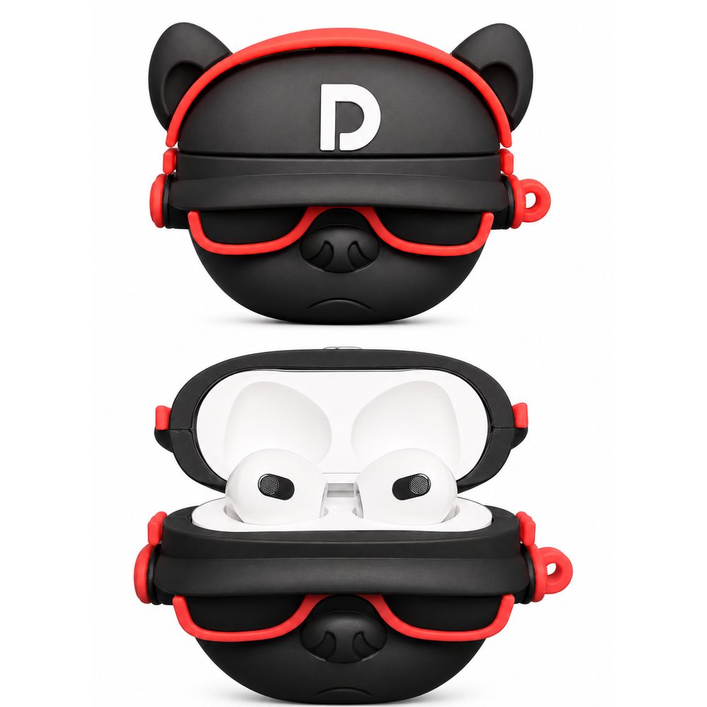 Audífonos Bluetooth Inalámbricos con Estuche Perrito Black