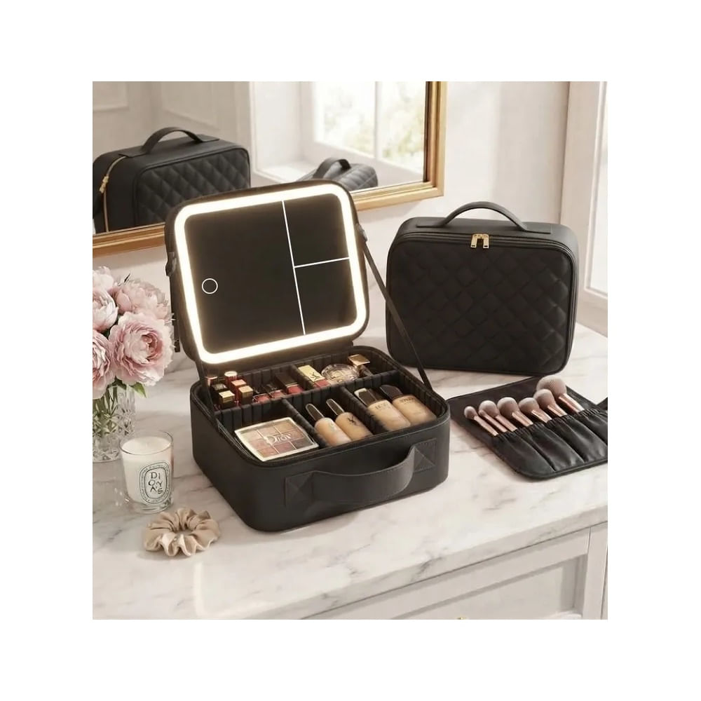 Neceser de maquillaje con luz led Maletin Neceser de maquillaje