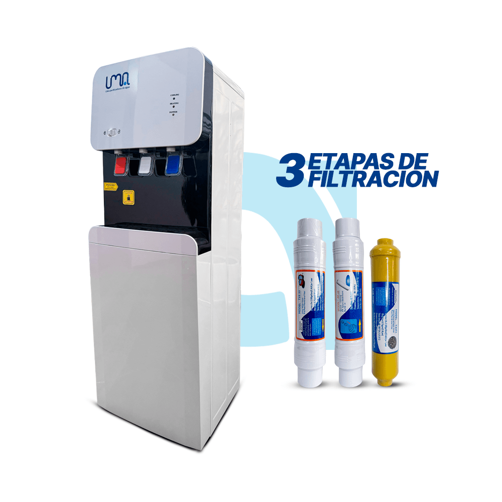 Dispensador de agua prowhite con 3 filtros - Mineralizada