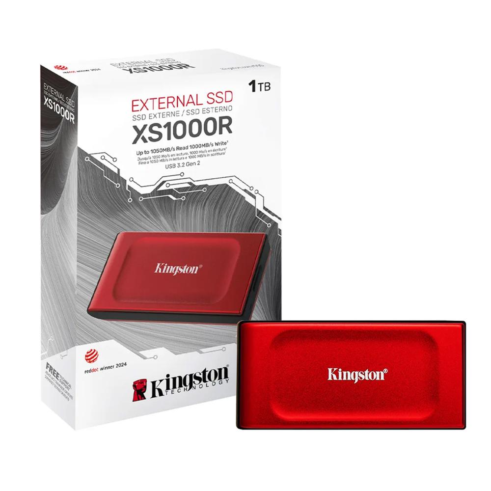 SSD externo Kingston XS1000 1TB USB 3.2 Velocidad hasta 1.050 MBs compatible iOS Android